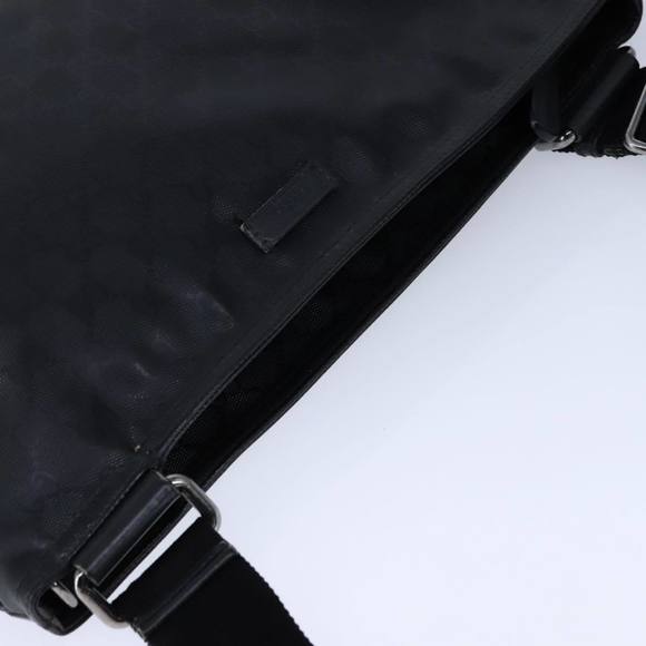 GUCCI GG implementation Shoulder Bag Silver Black 201446 Auth yk16256 - Picture 6 of 16